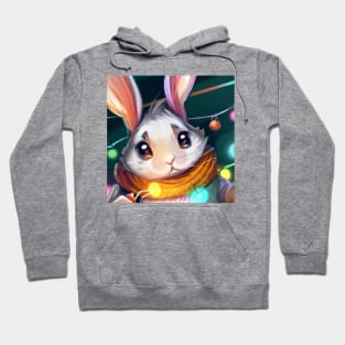 Cute Rabbit Drawing Hoodie